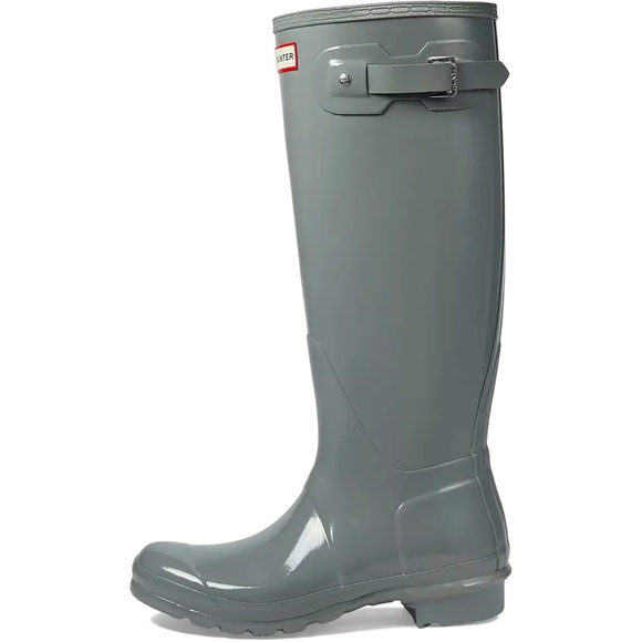🩶Women's Original Tall Gloss Rain Boots- Grey🩶 - Picture 3 of 5